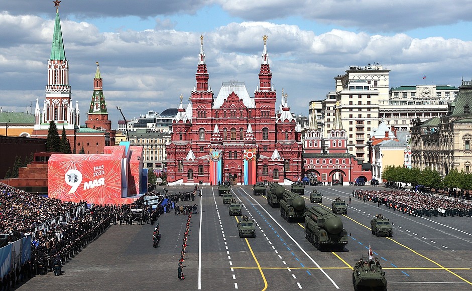 Military parade to mark the 78th anniversary of Victory in the Great Patriotic War.