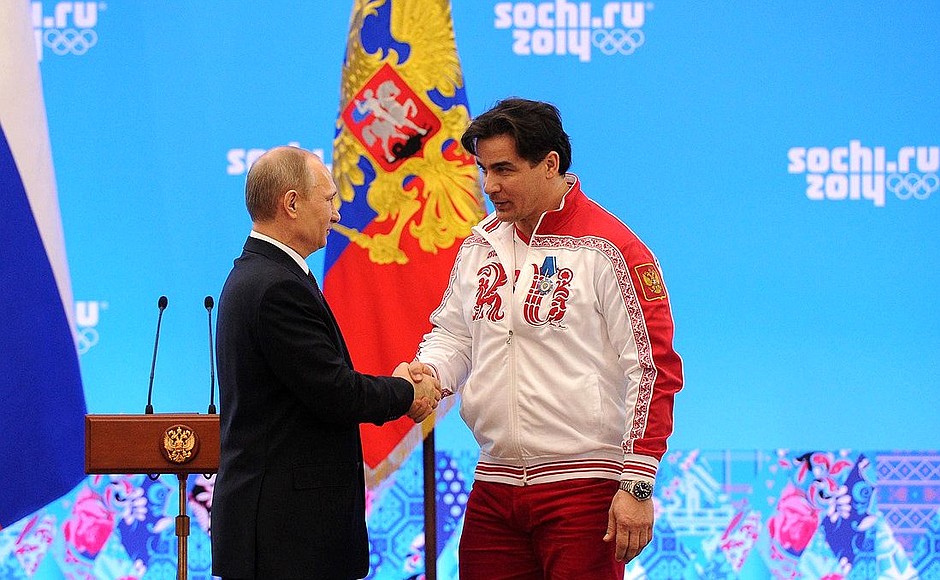 Albert Demchenko, who won two silver medals in luge, was awarded the Order of Honour.