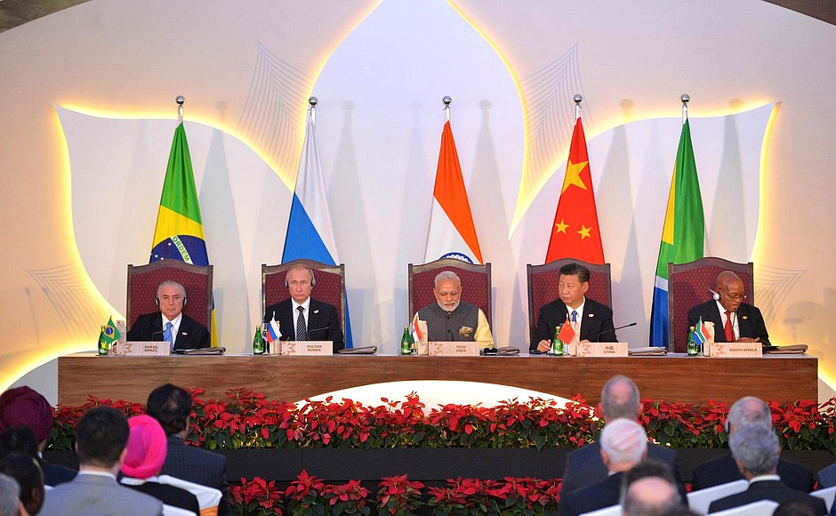 Meeting of the BRICS leaders with members of the BRICS Business Council.