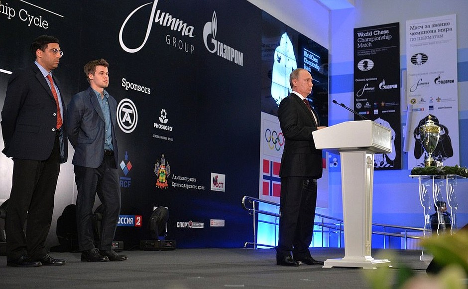 Address at the closing ceremony of the World Chess Championship.