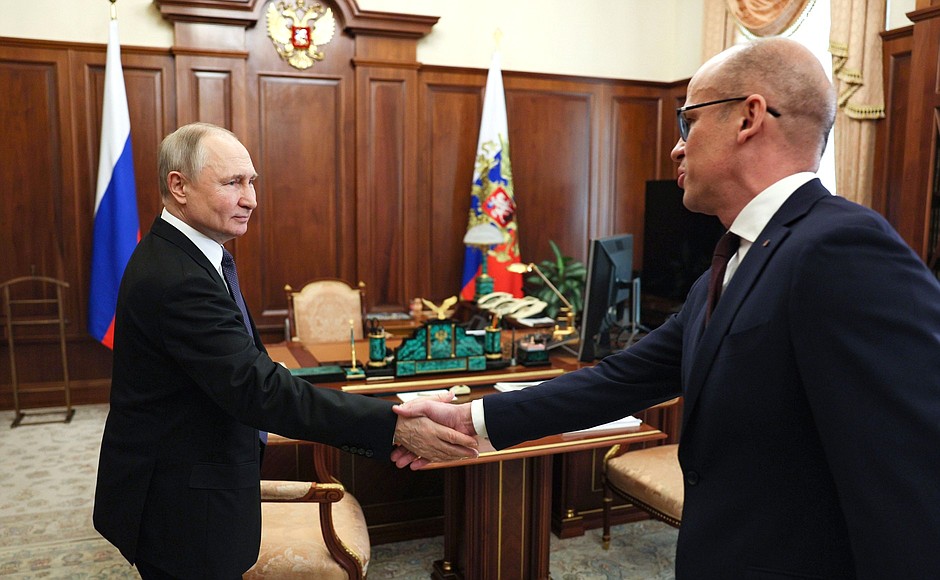 With Head of Udmurtia Alexander Brechalov.