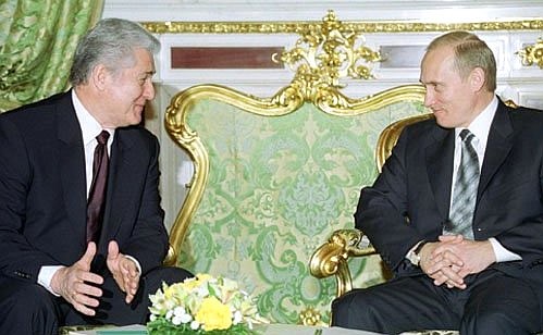 С Президентом Молдавии Владимиром Ворониным.