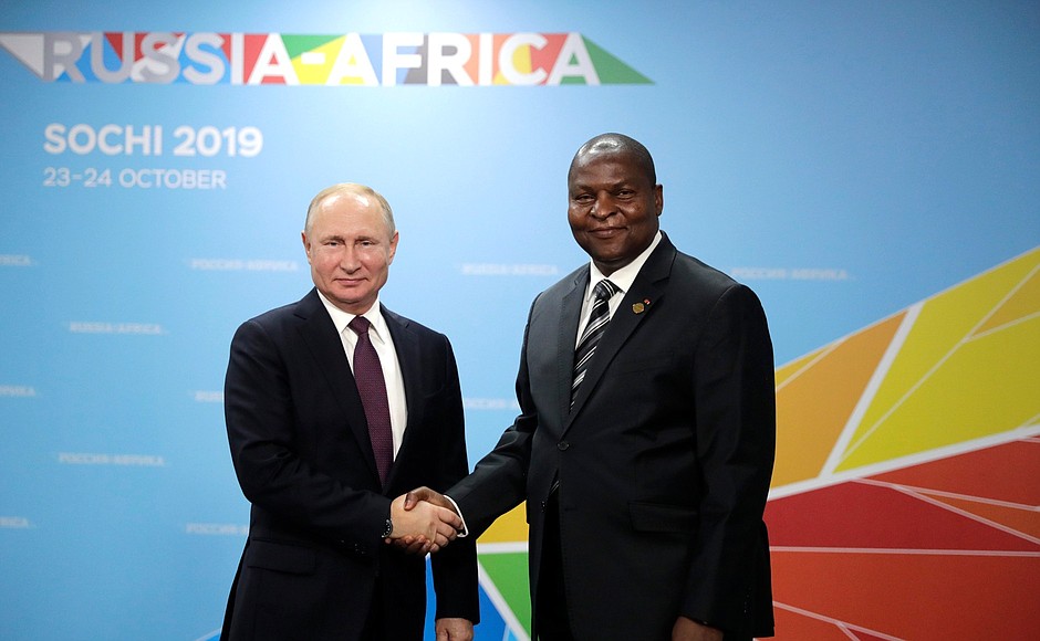 Meeting with President of the Central African Republic Faustin Archange Touadera.