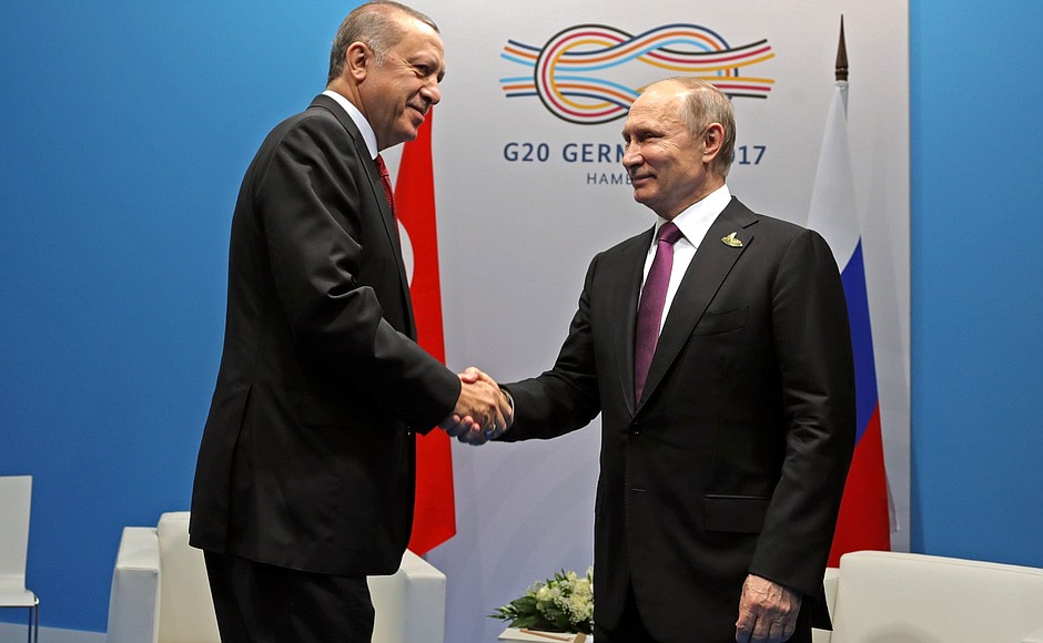 Meeting with President of Turkey Recep Tayyip Erdogan.