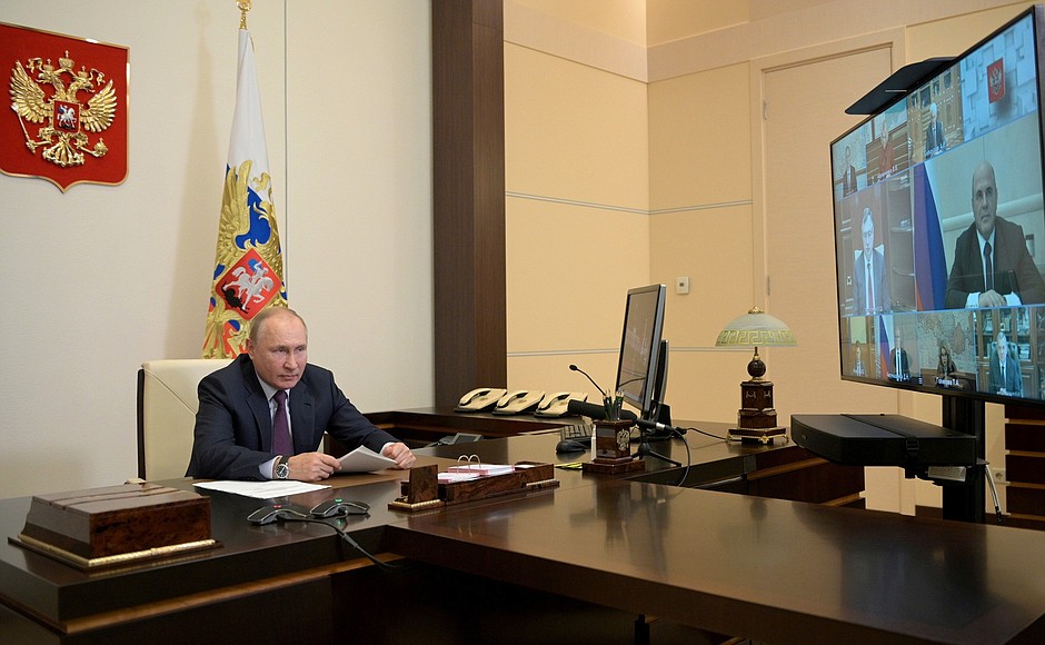 Meeting with the Prime Minister and deputy prime ministers (via videoconference).