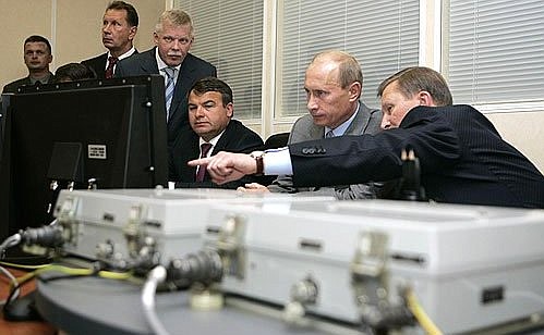 In the command post of the Voronezh radar station.