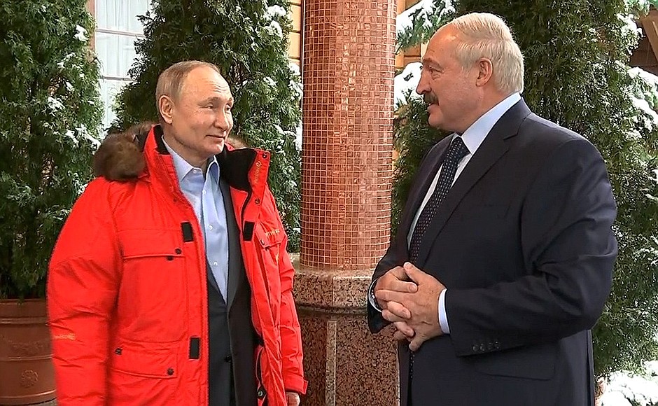 With President of the Republic of Belarus Alexander Lukashenko.