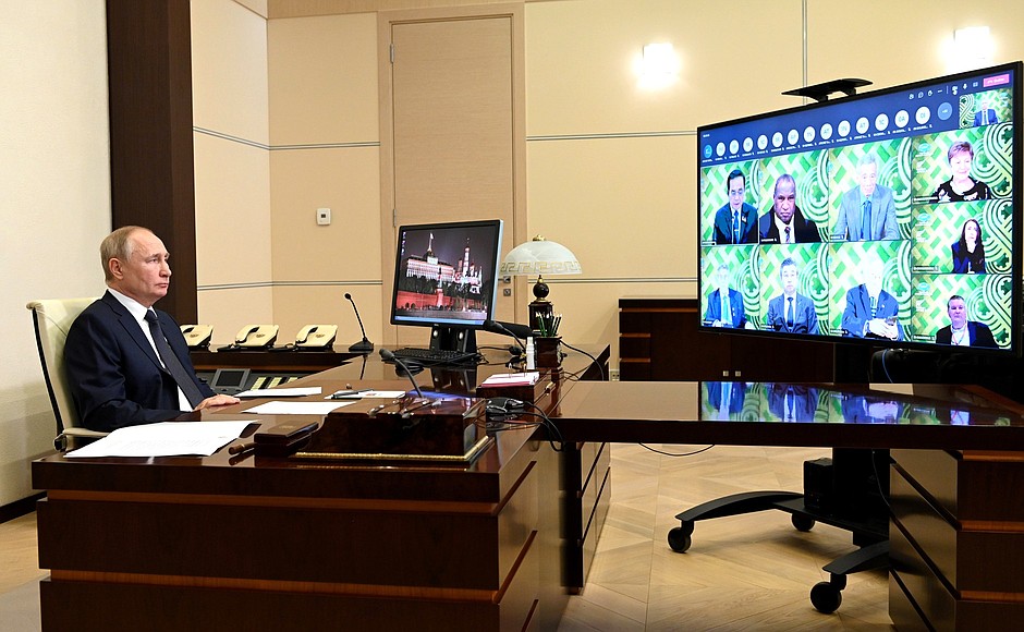 During a meeting of the APEC Economic Leaders (via videoconference).