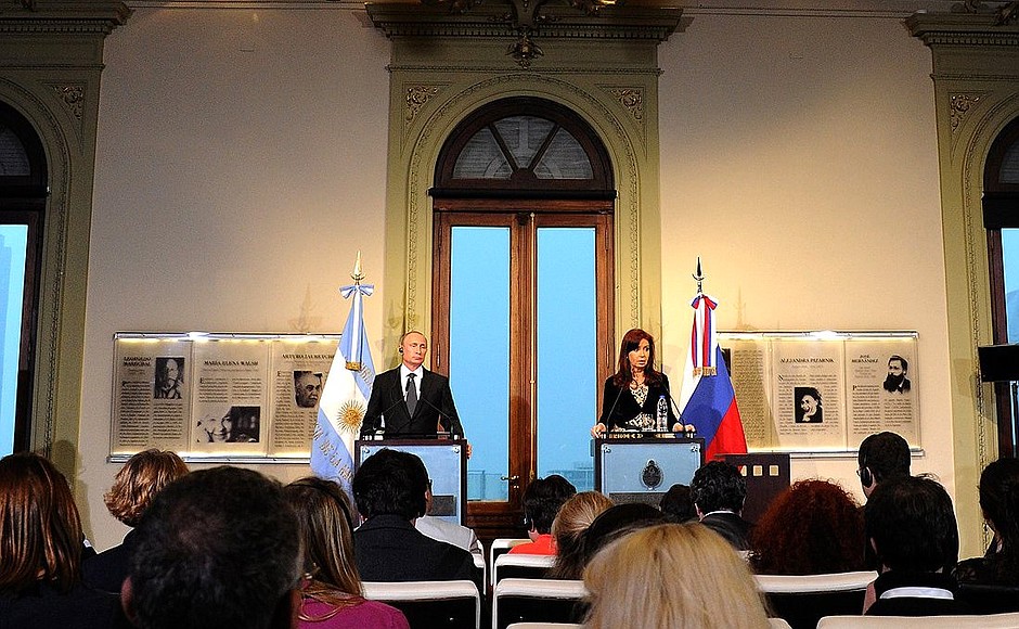 Заявления для прессы по итогам российско-аргентинских переговоров.