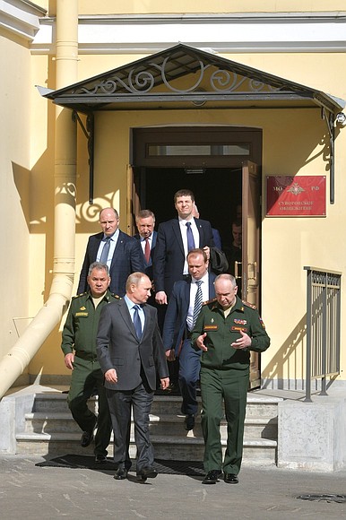 Посещение Санкт-Петербургского суворовского военного училища.