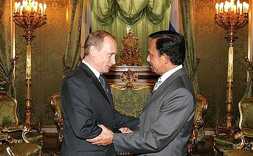With Sultan of Brunei Hassanal Bolkiah.