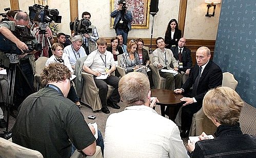 At a meeting with Russian journalists.