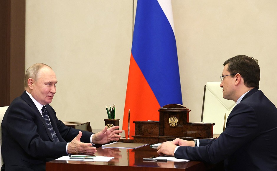 Встреча с губернатором Нижегородской области Глебом Никитиным.