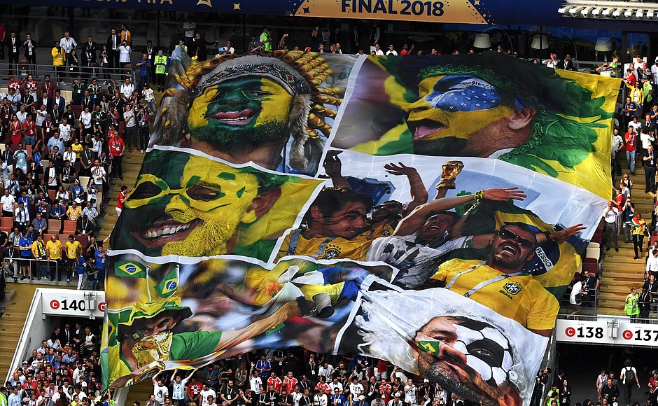 Церемония закрытия чемпионата мира по футболу 2018 года.