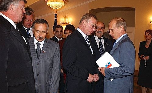 Встреча с членами Совета палаты Совета Федерации.