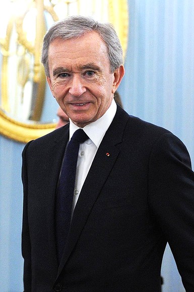 Chairman and CEO of Louis Vuitton Moët Hennessy Bernard Arnault.