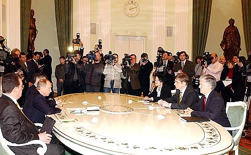 Встреча с Премьер-министром Венгрии Ференцем Дюрчанем.