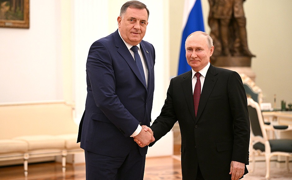 With President of Republika Srpska Milorad Dodik.