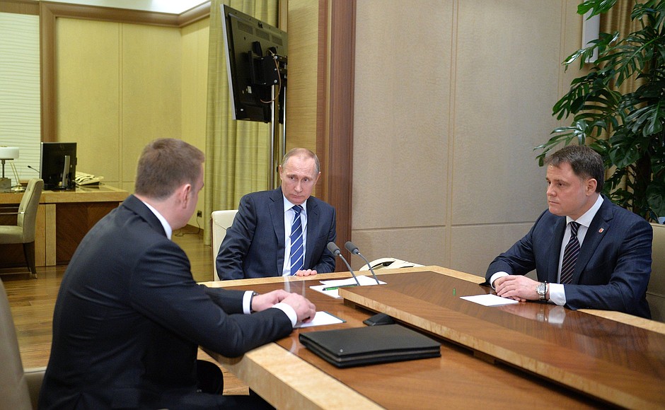 С Алексеем Дюминым (слева) и Владимиром Груздевым.