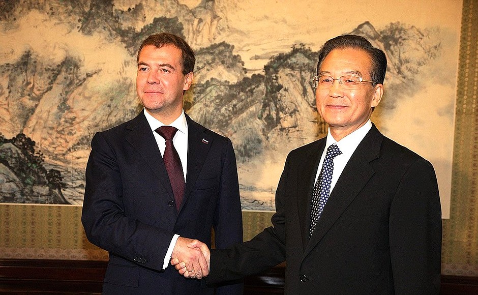 With Premier of the State Council of the People’s Republic of China Wen Jiabao.