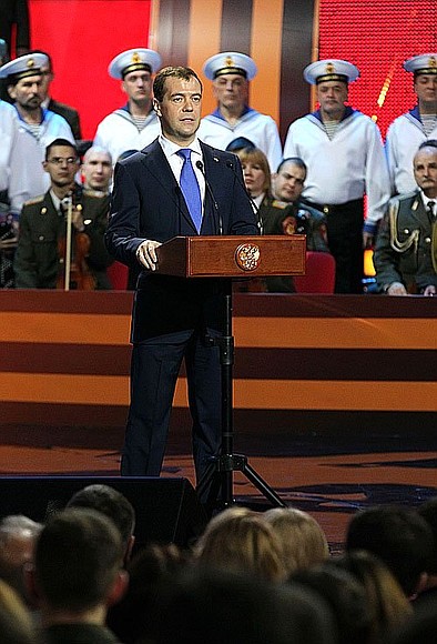 Speech at gala concert in honour of Defender of the Fatherland Day.