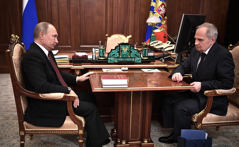 Meeting with Constitutional Court President Valery Zorkin.