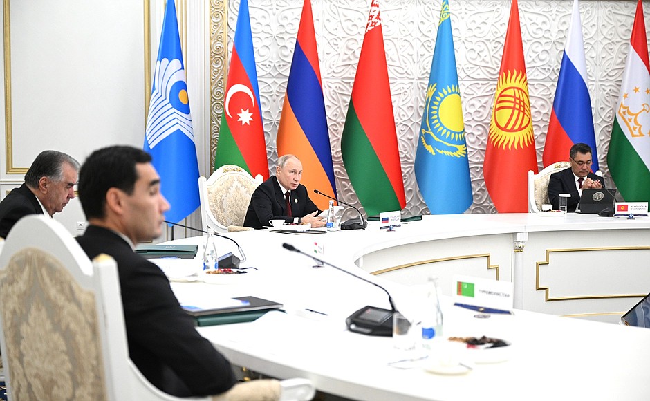 CIS Heads of State Council meeting in a restricted format.