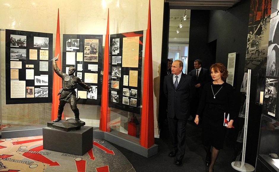 At the Museum of Modern Russian History. With Museum Director Irina Velikanova.
