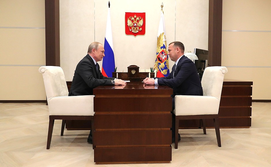 С временно исполняющим обязанности губернатора Курганской области Вадимом Шумковым.
