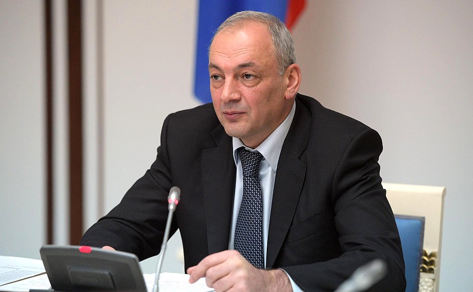 Deputy Chief of Staff of the Presidential Executive Office, Chairman of the Council for Interethnic Relations Presidium Magomedsalam Magomedov at a meeting of the Presidium.