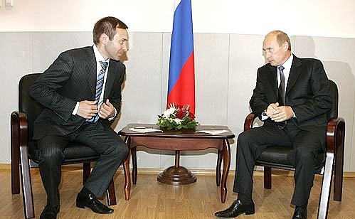 С губернатором Камчатского края Алексеем Кузьмицким.