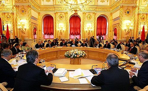 На расширенном заседании Межгосударственного совета Евразийского экономического сообщества.