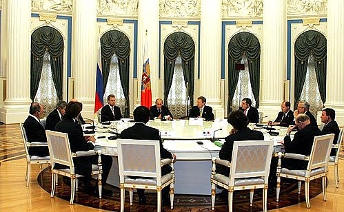 Встреча с министрами финансов государств «Группы восьми».
