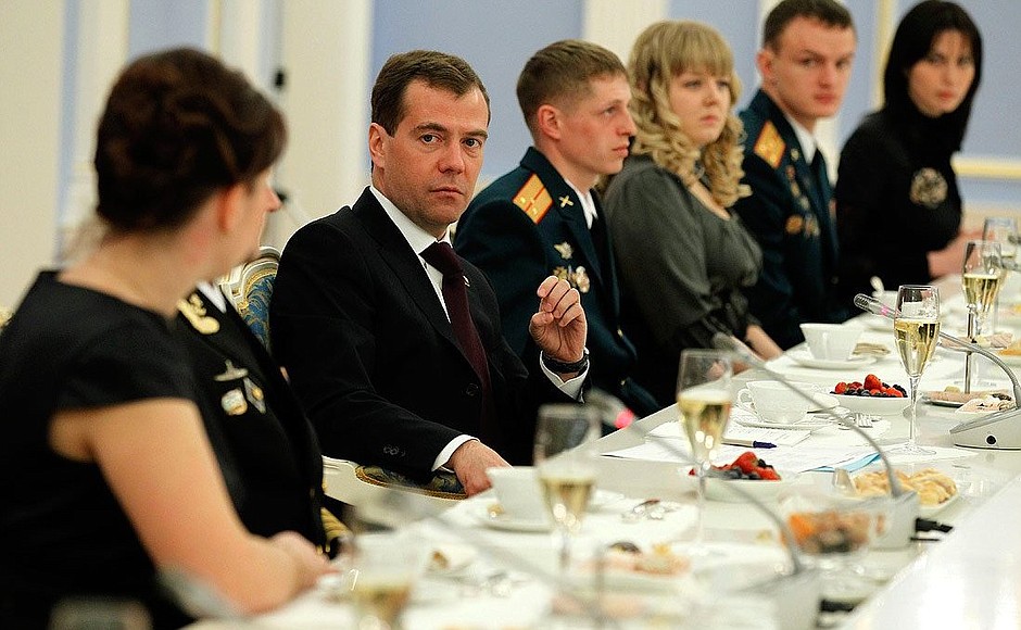Встреча с офицерами Вооружённых Сил России.