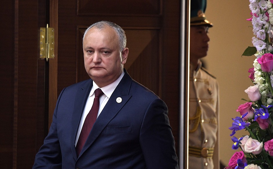 President of the Republic of Moldova Igor Dodon. Ahead of the Supreme Eurasian Economic Council expanded meeting.
