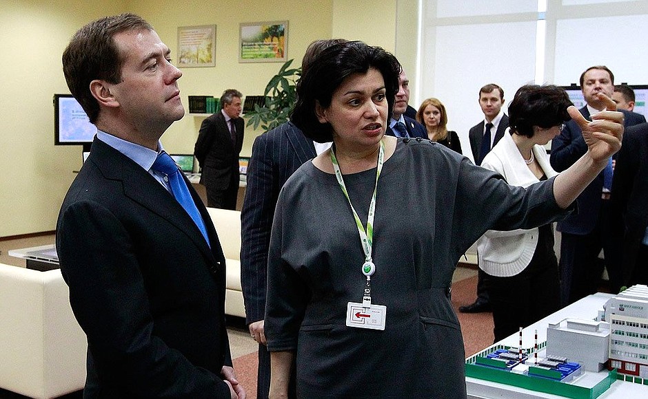 Во время посещения Центра сопровождения клиентских операций Сбербанка России.