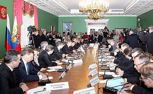 Встреча с представителями российских деловых кругов.