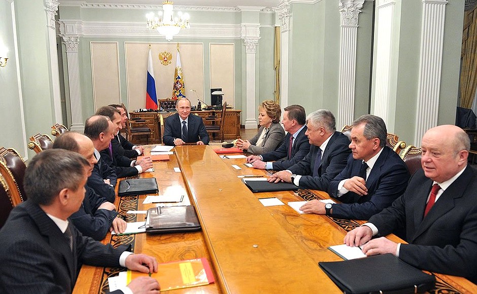 Meeting with Security Council members.