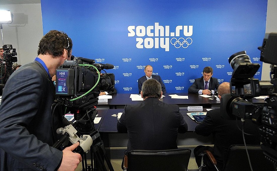 Meeting on the preparations for the XXII Olympic Winter Games and the XI Paralympic Winter Games in 2014 in Sochi.