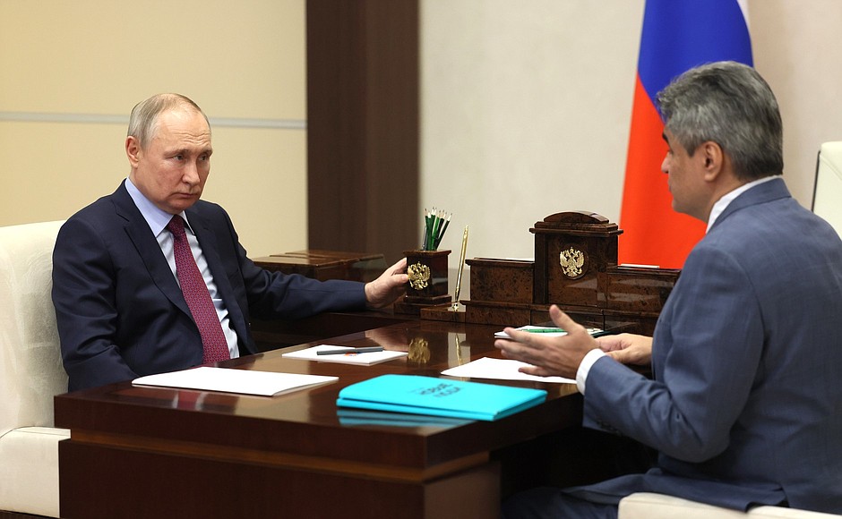 Meeting with Alexei Nechayev, the head of the New People party faction in the State Duma.