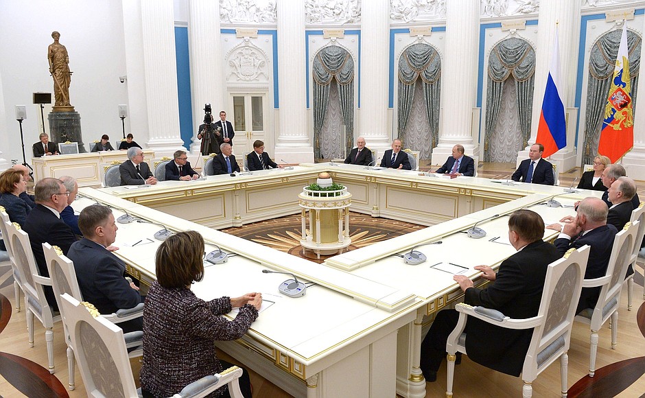 Meeting with judges of the Constitutional Court of Russia.