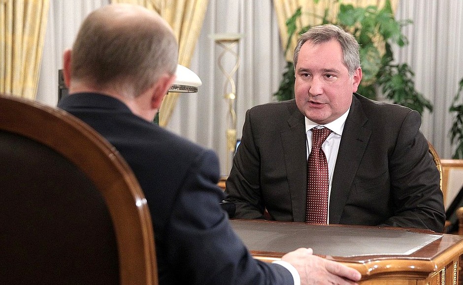 Working meeting with Deputy Prime Minister Dmitry Rogozin.