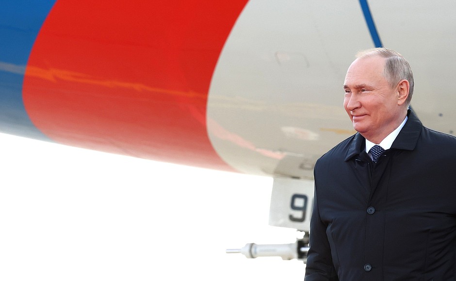 Vladimir Putin has arrived in Kazakhstan.