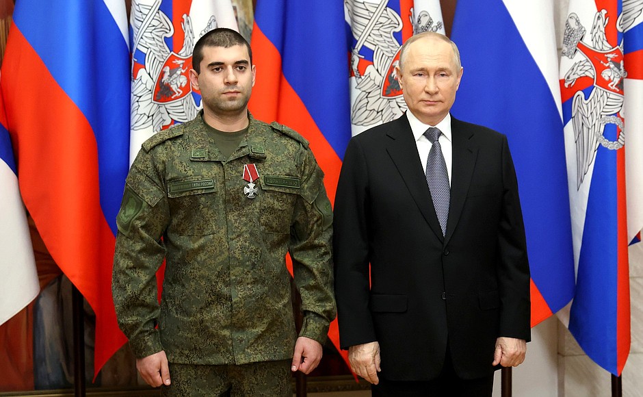 The Order of Courage was awarded to Private Nikita Abramyan.