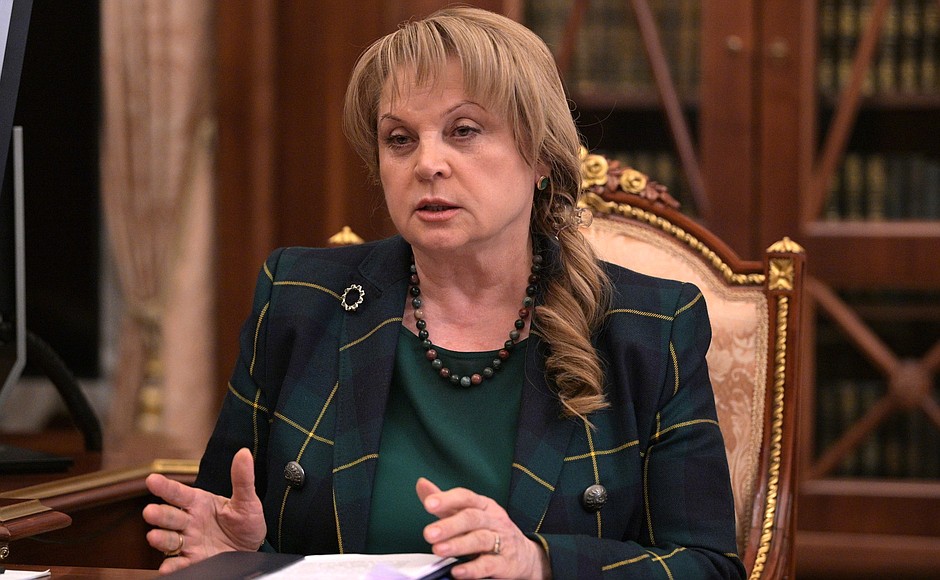 Central Election Commission Chairperson Ella Pamfilova.