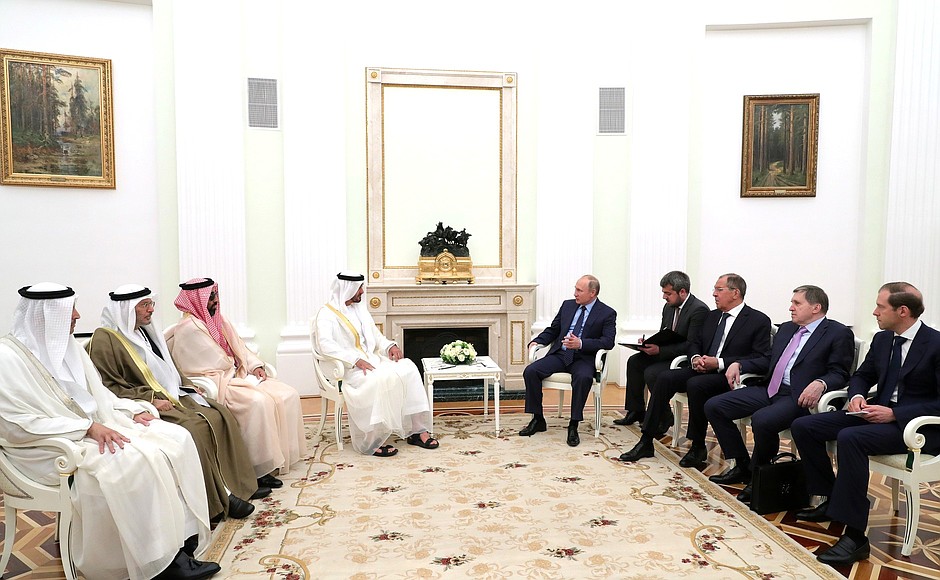Meeting with Crown Prince of Abu Dhabi Mohammed bin Zayed Al Nahyan.