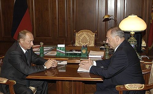 Встреча с президентом Северной Осетии Александром Дзасоховым.