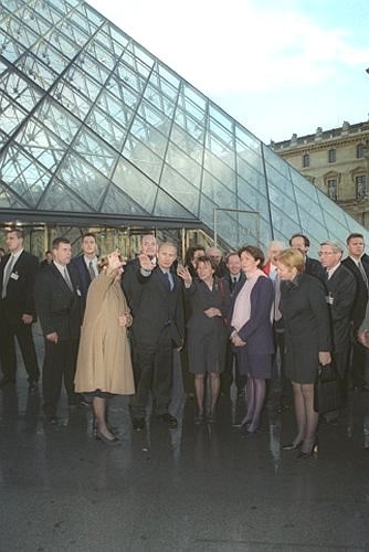 Владимир Путин и Людмила Путина посетили Лувр.