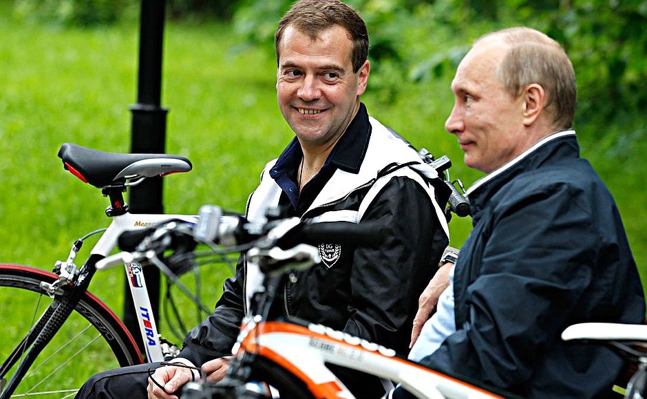 With Prime Minister Vladimir Putin.