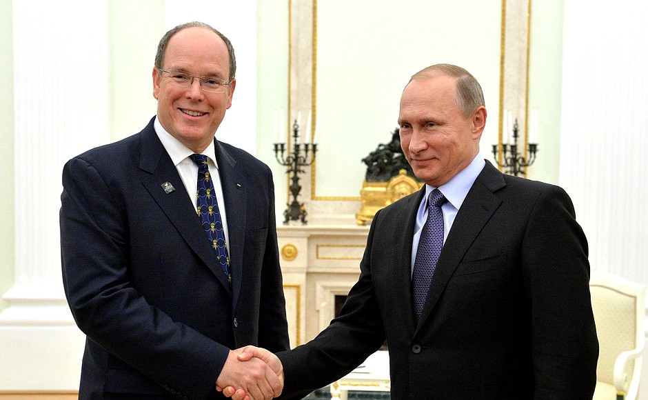 Meeting with Prince of Monaco Albert II • President of Russia